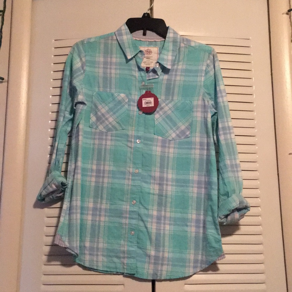 Turquoise flannel